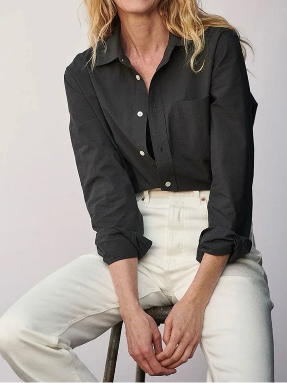 Buck Mason Navy Mainstay Cotton Shirt 💙